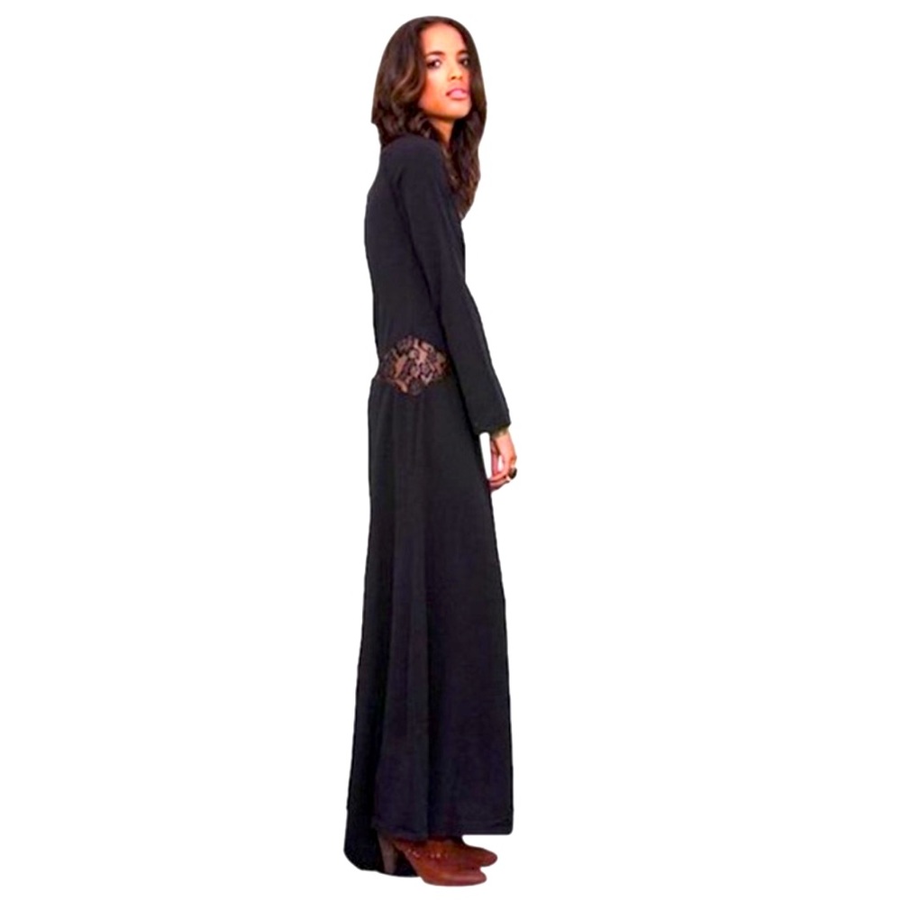 NWT - For Love and Lemons Black Maxi Dress